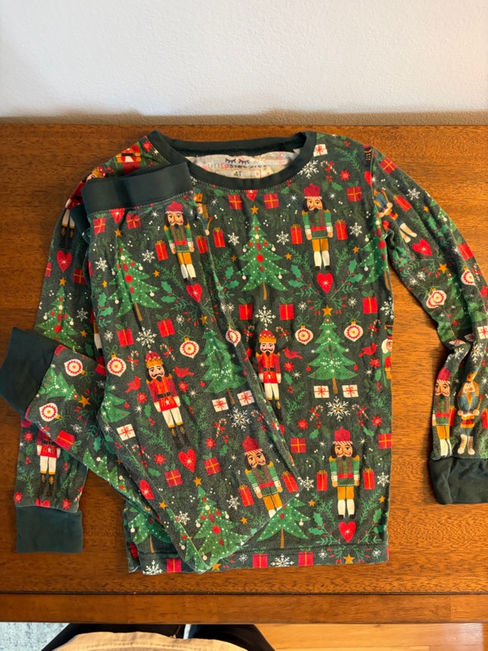 LITTLE SLEEPIES Christmas Nutcracker Long Sleeve Pajamas Holiday Sz 4T Lunaluxe